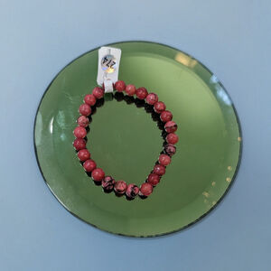 Pink Vein Rhodochrosite Bracelet